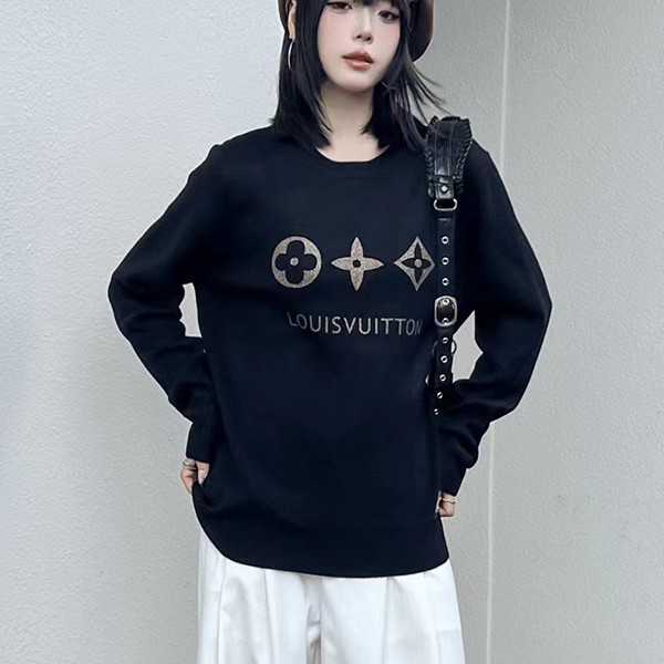 Attention ★ Louis Vuitton Replica Damier Crew Neck Sweater vuy23935 Attention ★ Louis Vuitton Replica Damier Crew Neck Sweater vuy23935