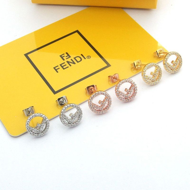 [Domestic immediate delivery] Fendi F is Fendi earrings replica 3 colors 8AG738F15IG