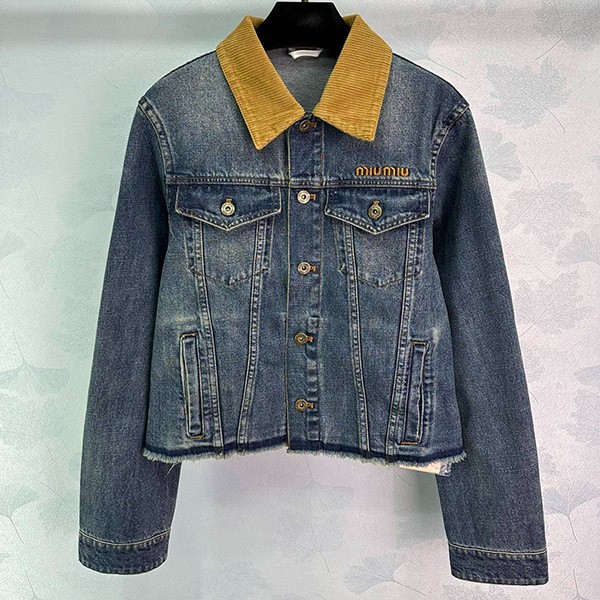 Miu Miu denim blouson jacket replica myh80556 Miu Miu denim blouson jacket replica myh80556