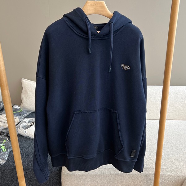 Cheap Fendi Logo Cotton Sweatshirt Hoodie Replica with Tracking fev36045 Cheap Fendi Logo Cotton Sweatshirt Hoodie Replica with Tracking fev36045