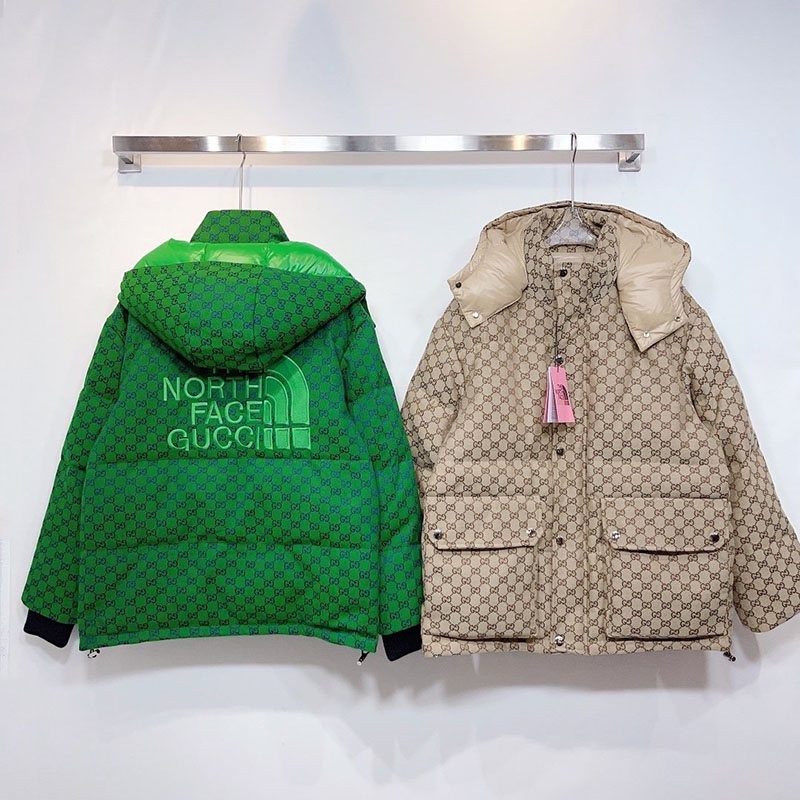 Tracked shipping Warm clothes Gucci x North Face fake down jacket Noi99606