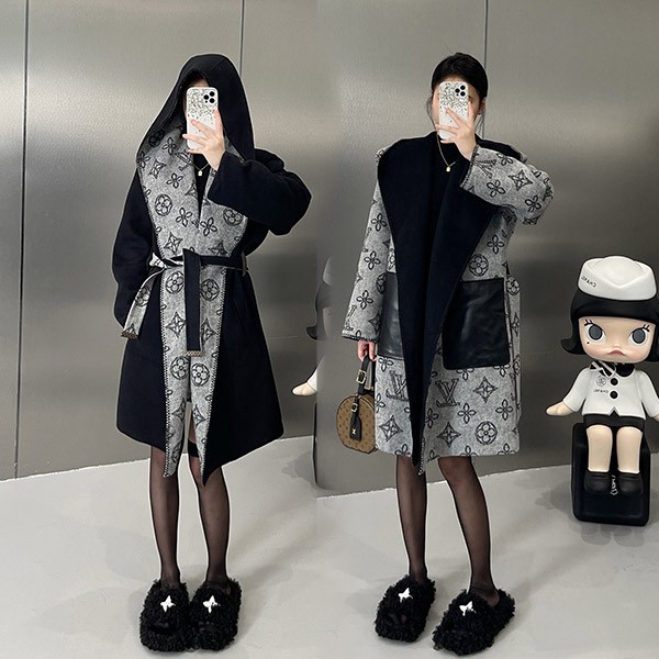 [Louis Vuitton] Reversible Mahina Monogram Wrap Coat Replica vuh74513