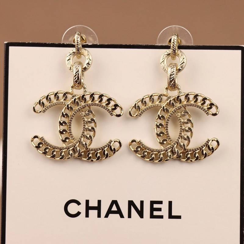 Rare color Chanel CC logo earrings replica sht98797