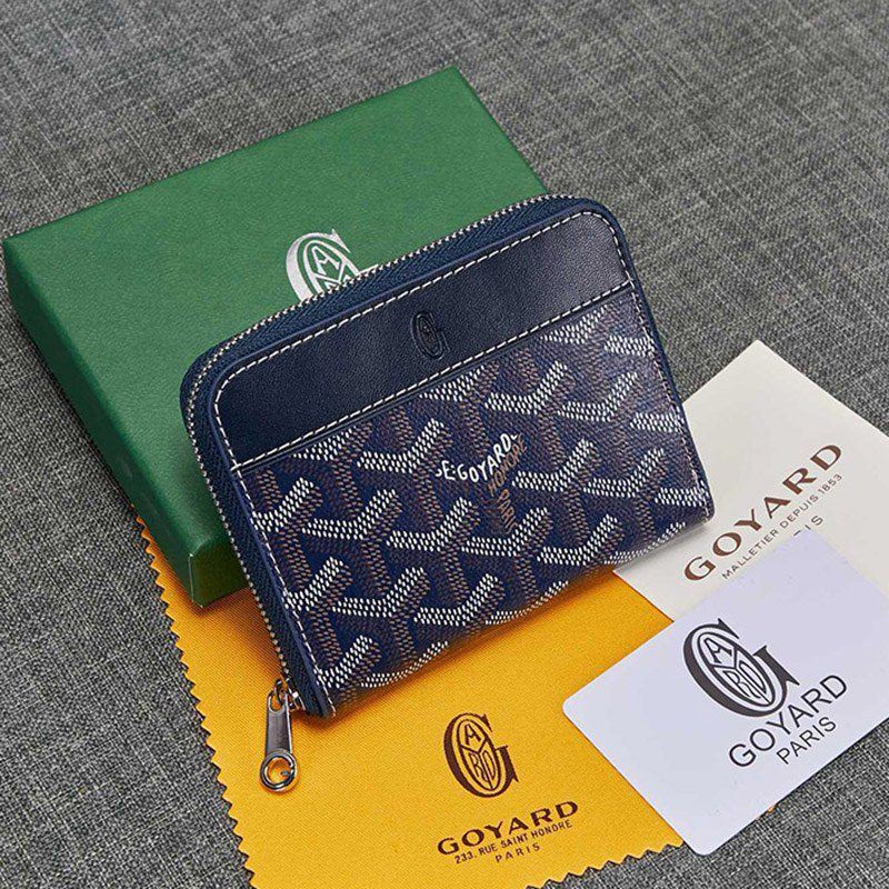 New Spring Collection Goyard Round Zip Coin Case Replica MINI Wallet Goh77218