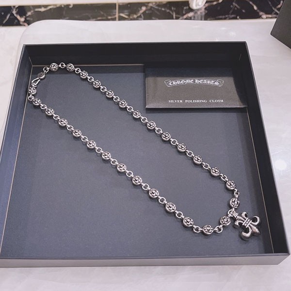 ★Popular in Japan! Chrome Hearts Filigree Cross Fake Paper Chain Kub18155