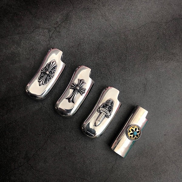 ★Super rare★Chrome Hearts★Floral Cross★Lighter case copy 1995 engraved Kui63047