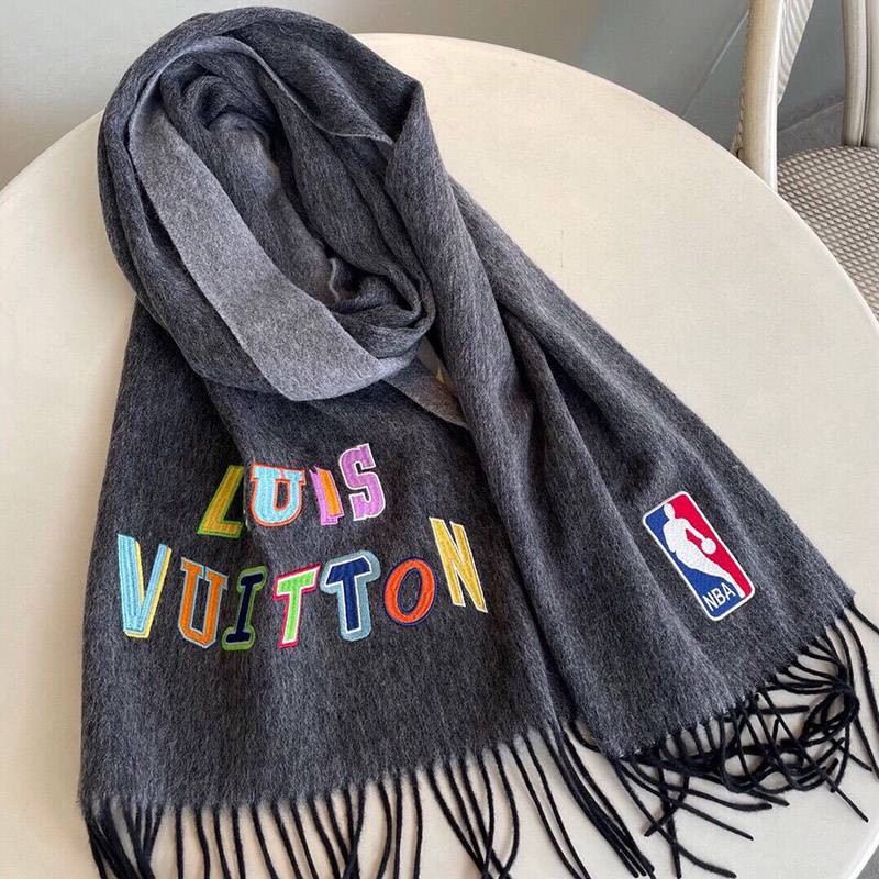 Louis Vuitton LVxNBA fake collaboration cashmere scarf fake vux17715 Louis Vuitton LVxNBA fake collaboration cashmere scarf fake vux17715
