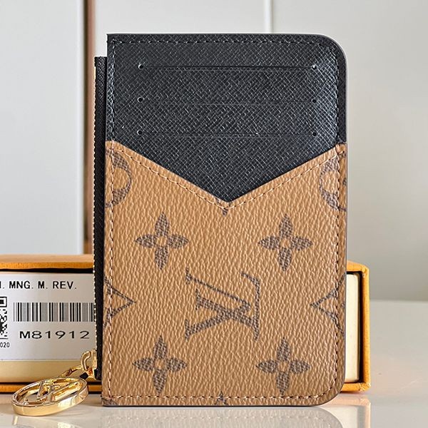 Very popular! Louis Vuitton Porte Carte Romy card case fake, easy to use, M81912