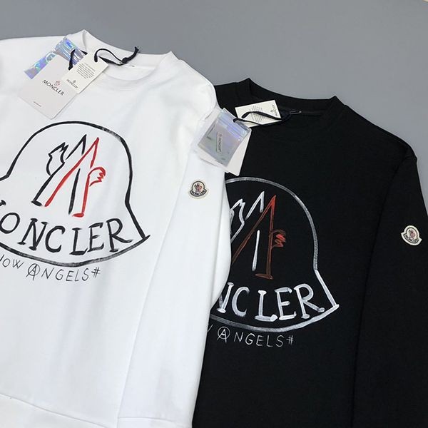Classic Moncler rhinestone logo sweatshirt replica in 2 colors mot74329 Classic Moncler rhinestone logo sweatshirt replica in 2 colors mot74329