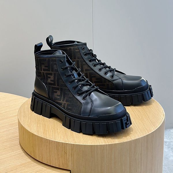 24 Autumn/Winter Pre-sale ☆ Popular Fendi Force Biker Boots Replica FF Motif fey78363 24 Autumn/Winter Pre-sale ☆ Popular Fendi Force Biker Boots Replica FF Motif fey78363