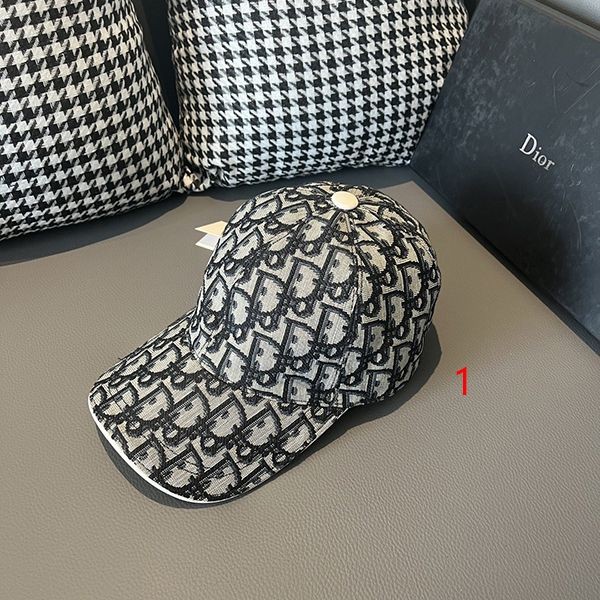 Stylish and cute Dior PRING Oblique fake baseball cap des09597
