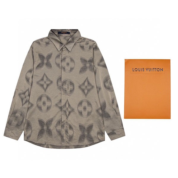 Louis Vuitton Monogram Long Sleeve Shirt Replica vud42932 Louis Vuitton Monogram Long Sleeve Shirt Replica vud42932