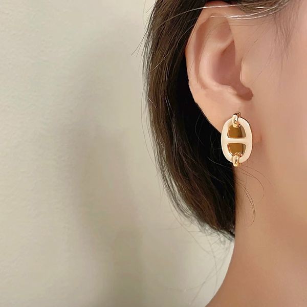 Hermes Earrings "Mini Maillon Replica" H100052FE