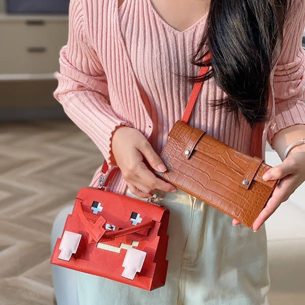 Must-have! Hermes Kelly Doll Pict Veil Fizz Replica 3 colors ery72644