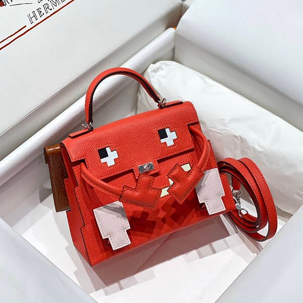 Must-have! Hermes Kelly Doll Pict Veil Fizz Replica 3 colors ery72644