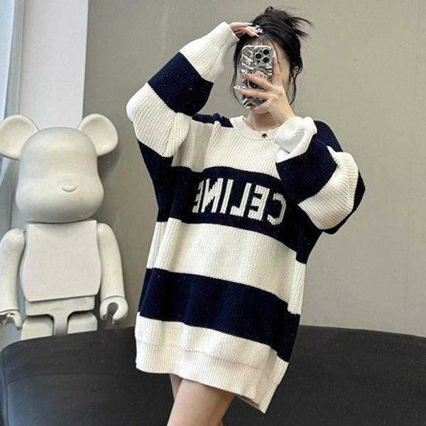 Cool adult knitwear: [Celine] Striped sweater copy 2ADCW481Y