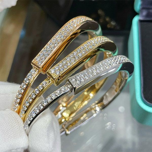 [Great Deal] Tiffany Lock Diamond Hangul Bracelet 3 Colors 70424940