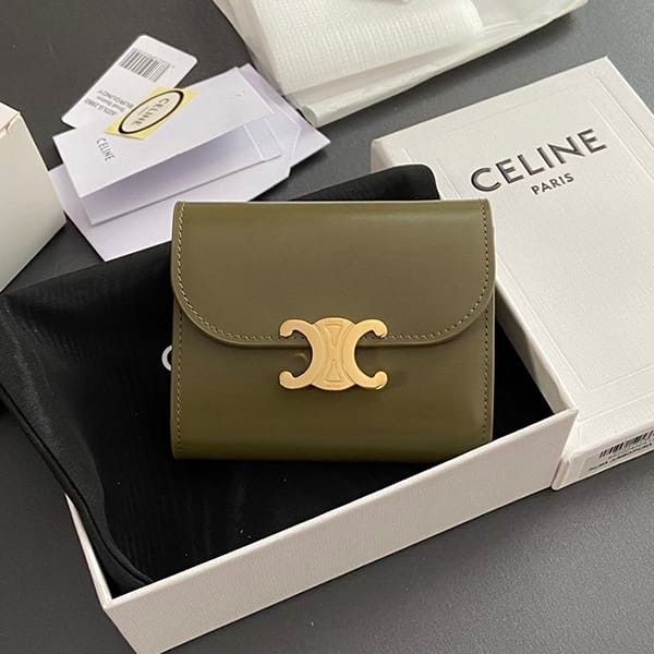 Celine Small Wallet Triomphe Wallet Olive Fake Ces88269 Used by Many Celebrities Celine Small Wallet Triomphe Wallet Olive Fake Ces88269 Used by Many Celebrities
