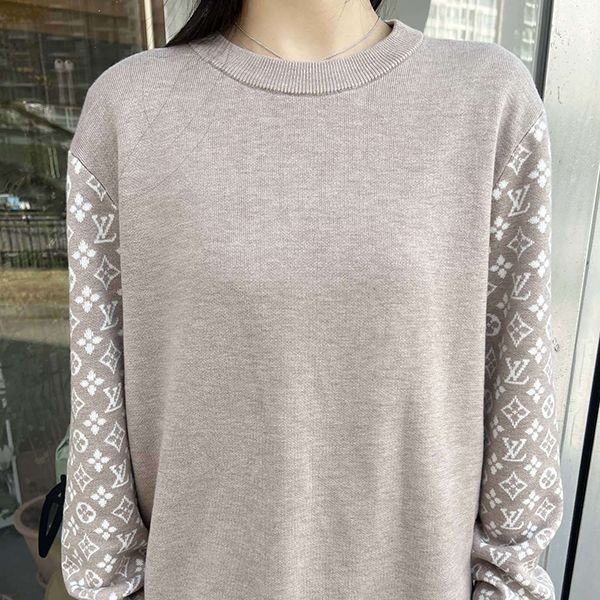 24 Autumn/Winter Pre-sale ☆ Popular Louis Vuitton Monogram Crew Neck Sweater Replica vuc53193