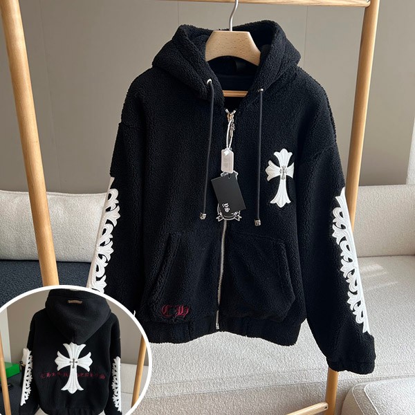Easy to use Chrome Hearts hoodie, grade n jacket, outerwear Kuf46956