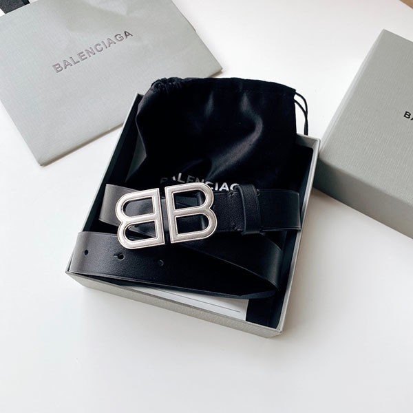 Balenciaga BB logo leather belt replica bah85741