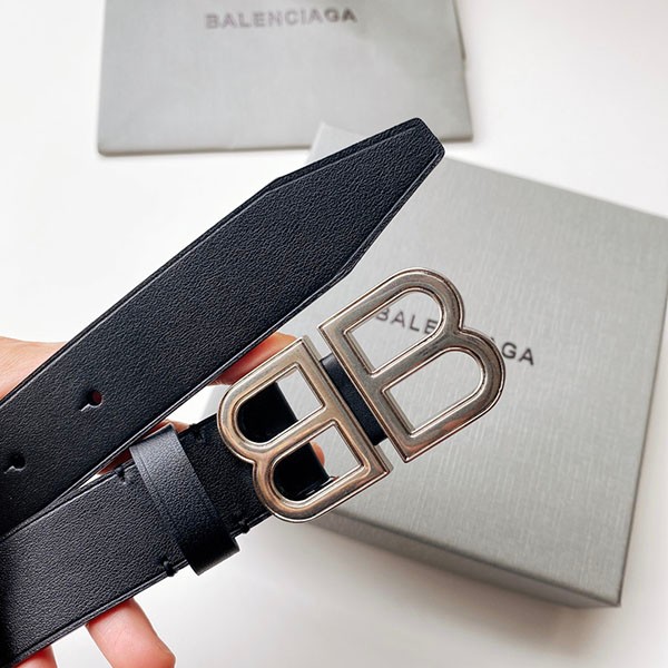 Balenciaga BB logo leather belt replica bah85741