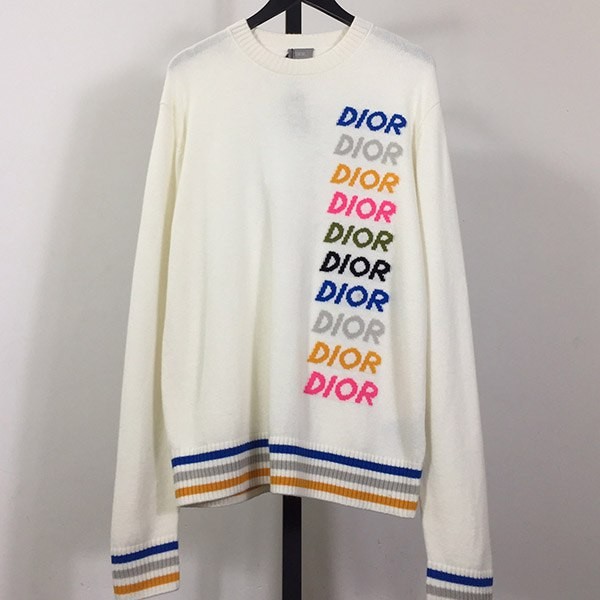 Dior sweater wool cashmere replica logo multicolor dec52656 Dior sweater wool cashmere replica logo multicolor dec52656