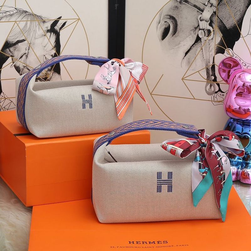 Not available in Japan ☆ Hermes Replica Travel Pouch Large Bag erc74391