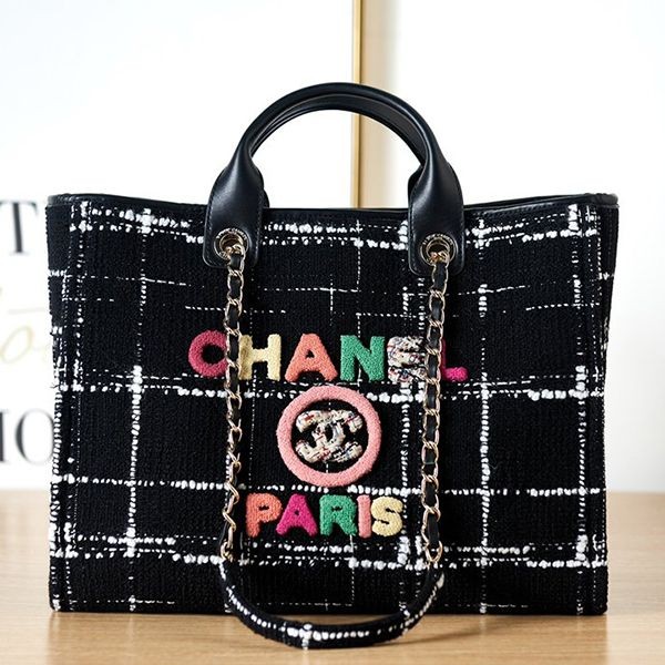 Attention ★ Chanel Deauville Tote Bag 38mm Replica shb55406