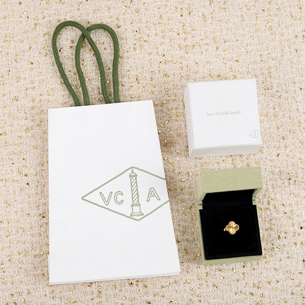 Van Cleef & Arpels Ring Replica Vintage Alhambra Y Gold VCARP6I300