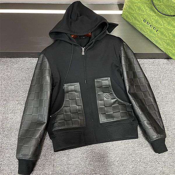 Rare [New ☆] Louis Vuitton Hooded Blouson Replica Leather 1AFIR8