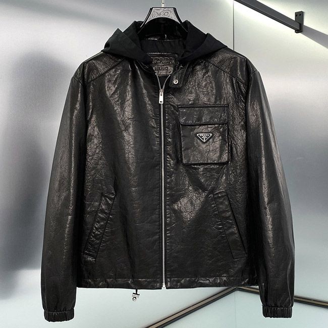 n-grade recommended Prada nappa leather bomber jacket pug38022