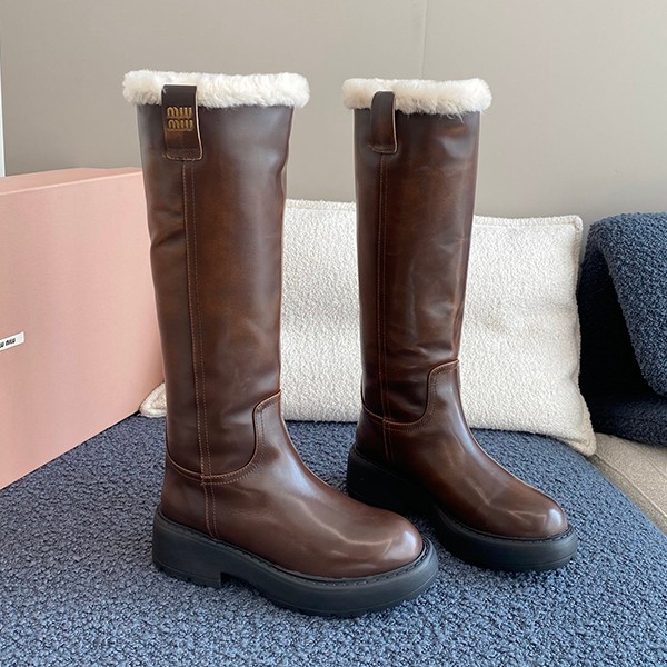 Stylish Miu Miu Smoked Leather Boots Parody myi72633 Stylish Miu Miu Smoked Leather Boots Parody myi72633