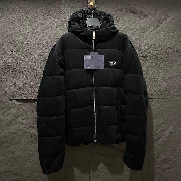Perfect gift: Prada cropped corduroy down jacket replica pud42615 Perfect gift: Prada cropped corduroy down jacket replica pud42615
