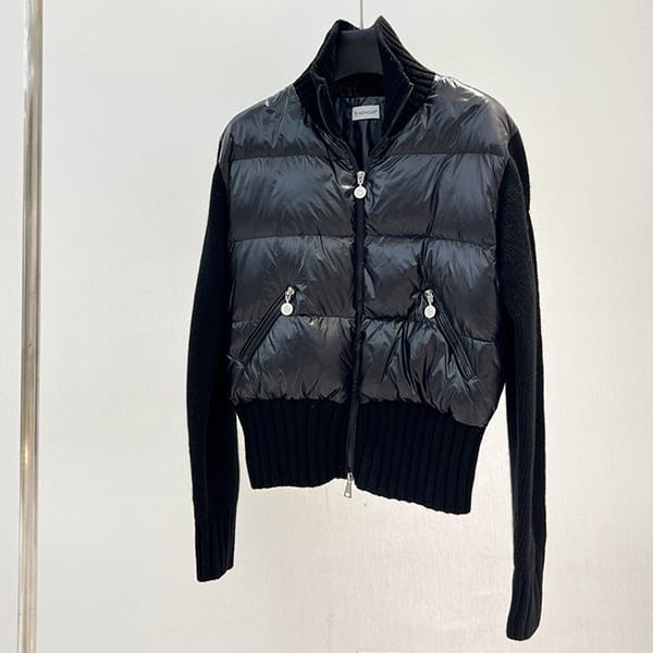 Stylish Moncler Replica Down Padding Wool Cardigan moh76470 Stylish Moncler Replica Down Padding Wool Cardigan moh76470