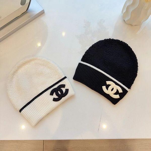 ☆Super popular☆ [Fashionable beanie] Chanel knit hat parody shr92134