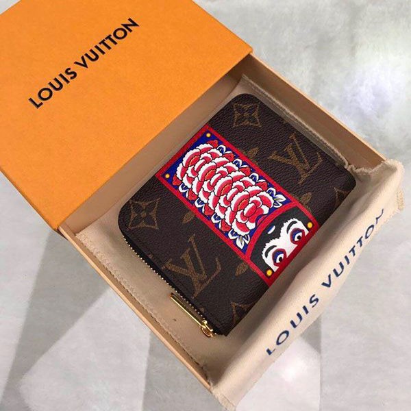 Louis Vuitton Wallet Replica Zippy Coin Purse Yamamoto Kansai Collaboration Monogram Kabuki M62394
