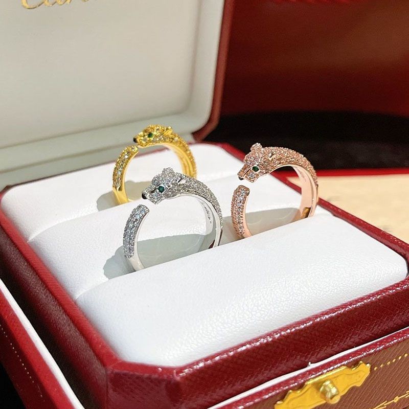 Very popular! Panthere de Cartier ring replica in 3 colors N4765800