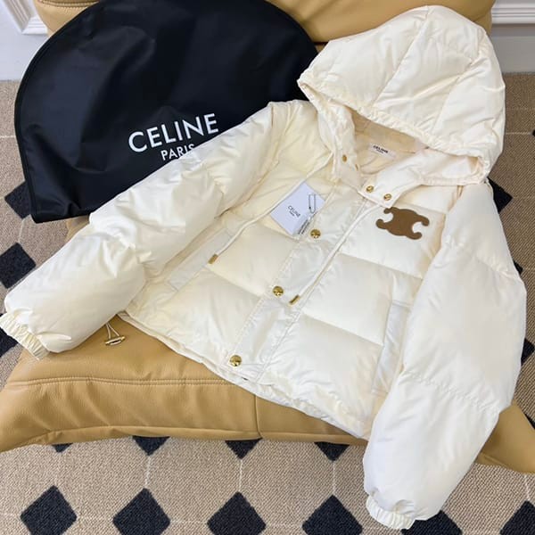 Recommended Celine replica Triomphe cropped down jacket 3 colors 2W661901V19CO