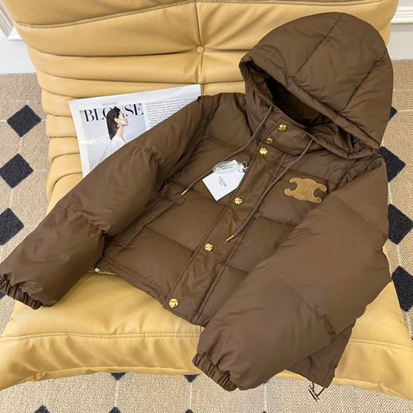 Recommended Celine replica Triomphe cropped down jacket 3 colors 2W661901V19CO