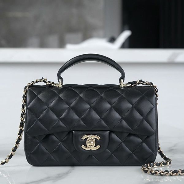 New color ☆ Chanel top handle replica mini flap bag ☆ AS243