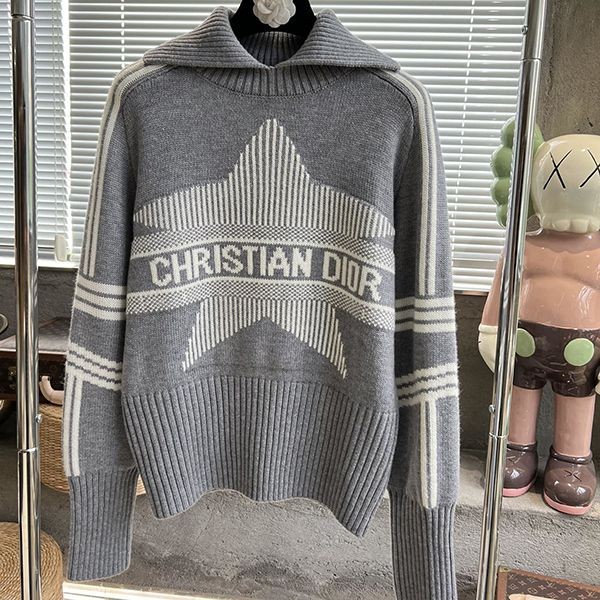 Best Price Guarantee Dior ALPS Star Motif Stand Collar Sweater Fake dec31106 Best Price Guarantee Dior ALPS Star Motif Stand Collar Sweater Fake dec31106