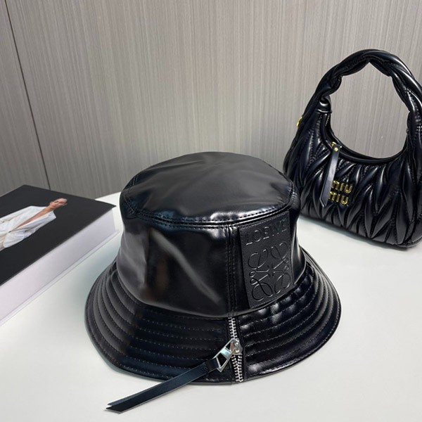 Loewe Anagram Logo Patch Leather Bucket Hat loi08296 - Sold Out Loewe Anagram Logo Patch Leather Bucket Hat loi08296 - Sold Out