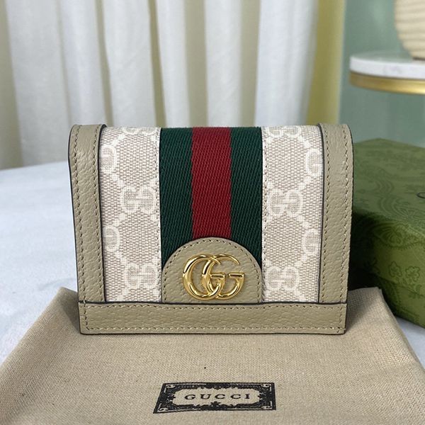 ★Popular in Japan! Gucci bi-fold wallet with GG logo replica guq67739