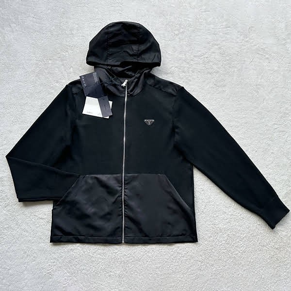 Prada Re Nylon Gabardine x Wool Jacket puk78187 Prada Re Nylon Gabardine x Wool Jacket puk78187