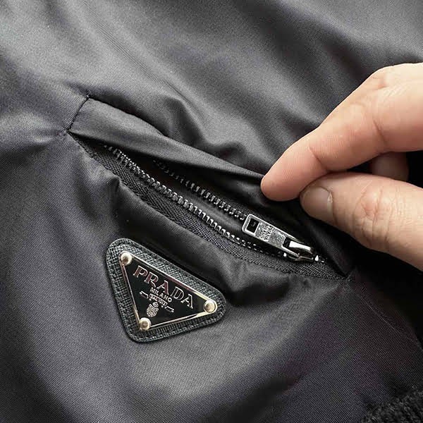 Reserved Prada Wool x Re Nylon Gabardine Hoodie Parody puz93889