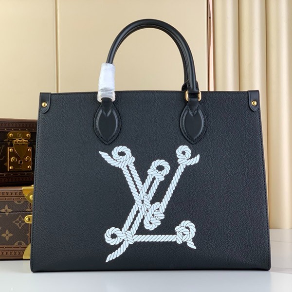 [Large LV design is characteristic?] Louis Vuitton ★ On the Go MM Copy Tote Bag M24834