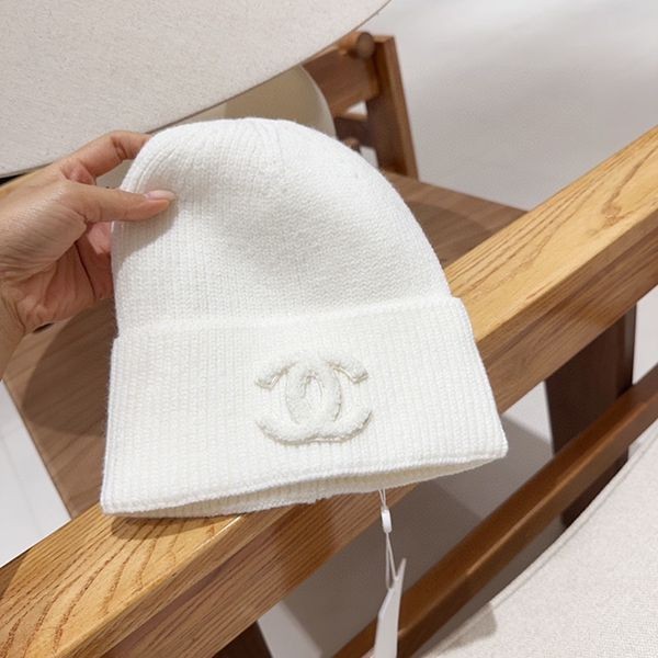Free shipping Chanel knit hat replica simple logo shn87466 Free shipping Chanel knit hat replica simple logo shn87466