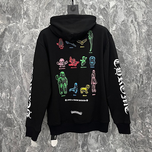 Popular all over the world? Chrome Hearts fake colorful FOTI zip-up hoodie Kui53106