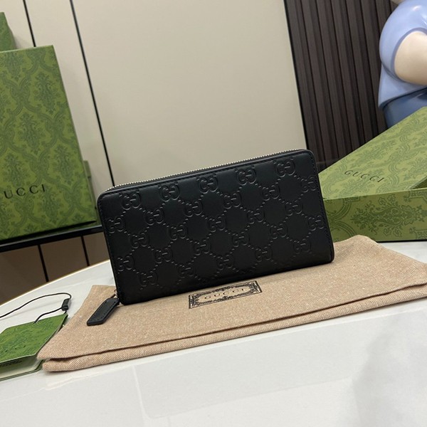 Gucci GG Rubber Effect Fake Zip Around Wallet guj83135 Gucci GG Rubber Effect Fake Zip Around Wallet guj83135